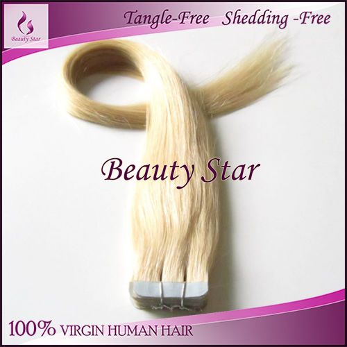 Tape Hair Extension, 613#, 100% Natural Human Hair