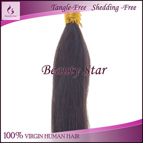 Pre bonded Hair Extension 2#, 100% Remy Human Hair