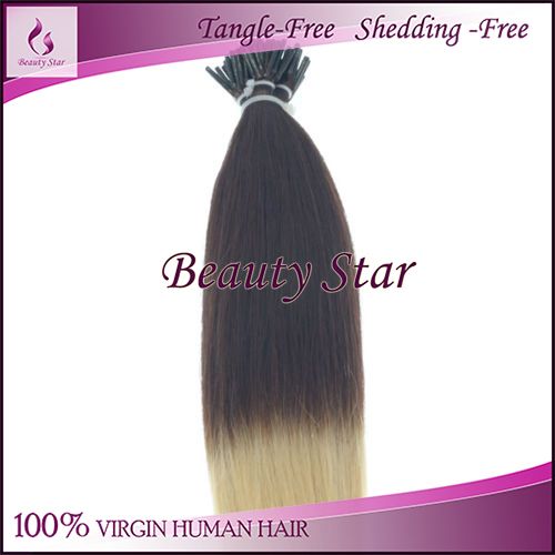 Pre bonded Hair Extension T2/60#, 100% Remy Human Hair