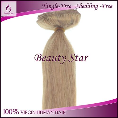 Clip in Hair Extension 18#, 100% Virgin Human Hair