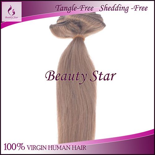 Clip in Hair Extension 8#, 100% Virgin Human Hair