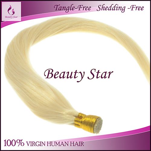 Pre bonded Hair Extension 613#, 100% Remy Human Hair