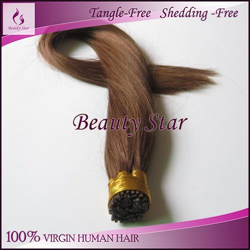 Stick Tip Hair Extension 6#, 100% Remy Human Hair