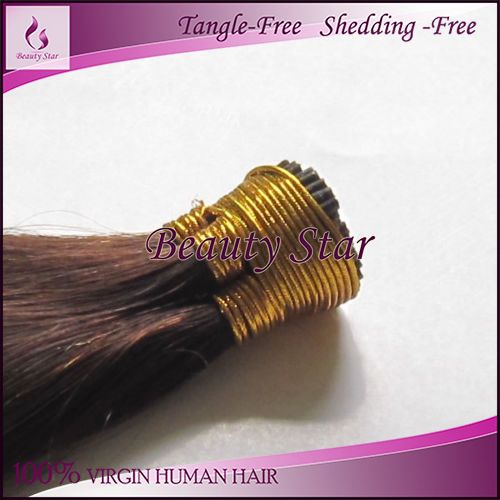 Stick Tip Hair Extension 2#, 100% Remy Human Hair