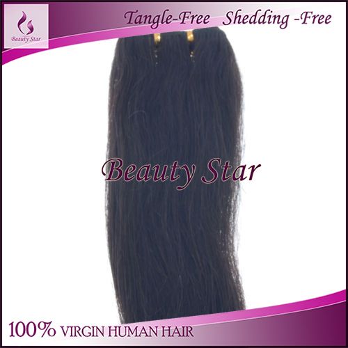 Remy Hair Extensions, 1B#, 100% Virgin Human Hair