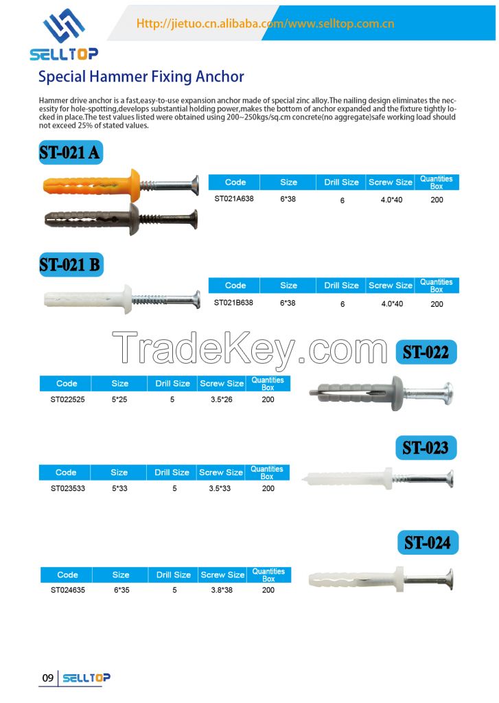 Special Hammer Fixing Anchor Another Design