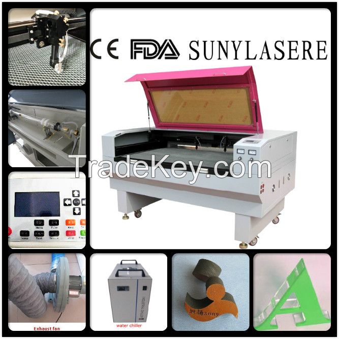 High Quality Double Heads Laser Cutting Machine for Woollens