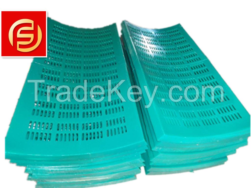 factory supply  pu curved rotary drum screen
