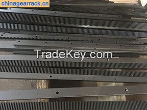 china steel C45 quenched and tempered gear rack 
