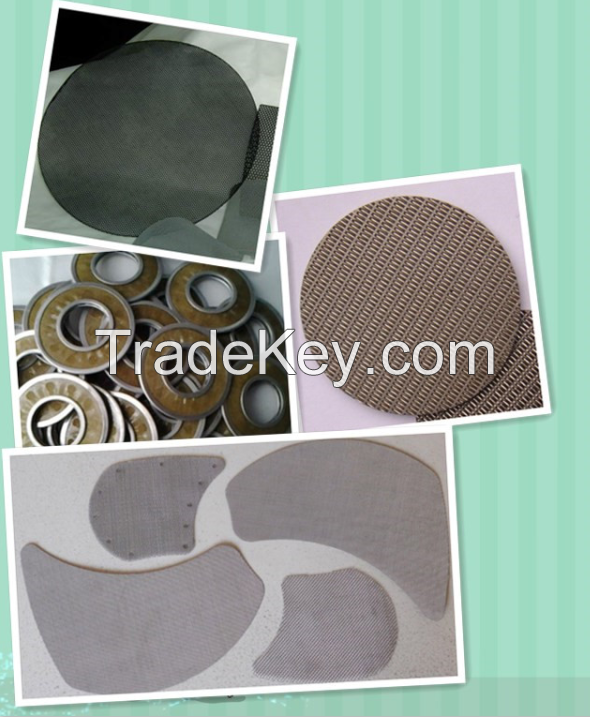 Stainless steel wire mesh  filter discs