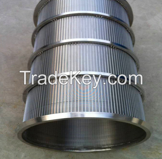 Wedge wire filter screen pipe