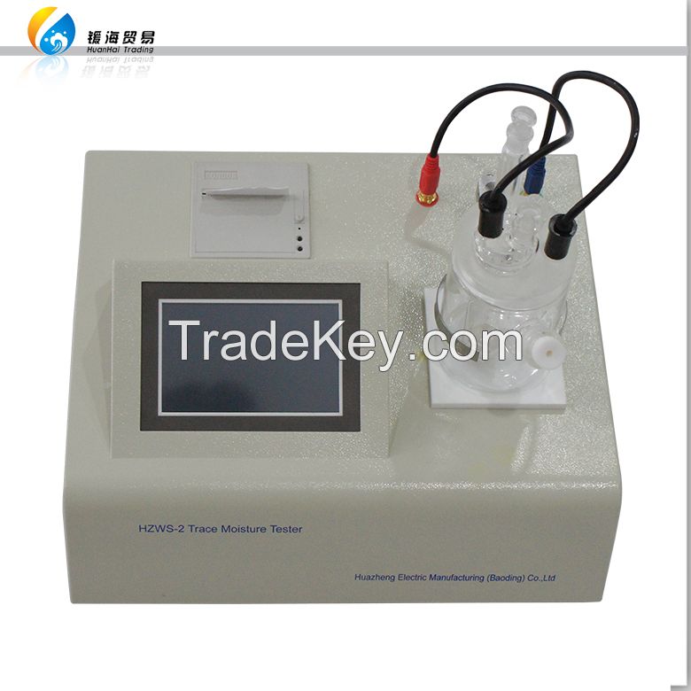 HZWS-2 Karl Fischer Moisture Titrator Oil Water Content Testing Equipment