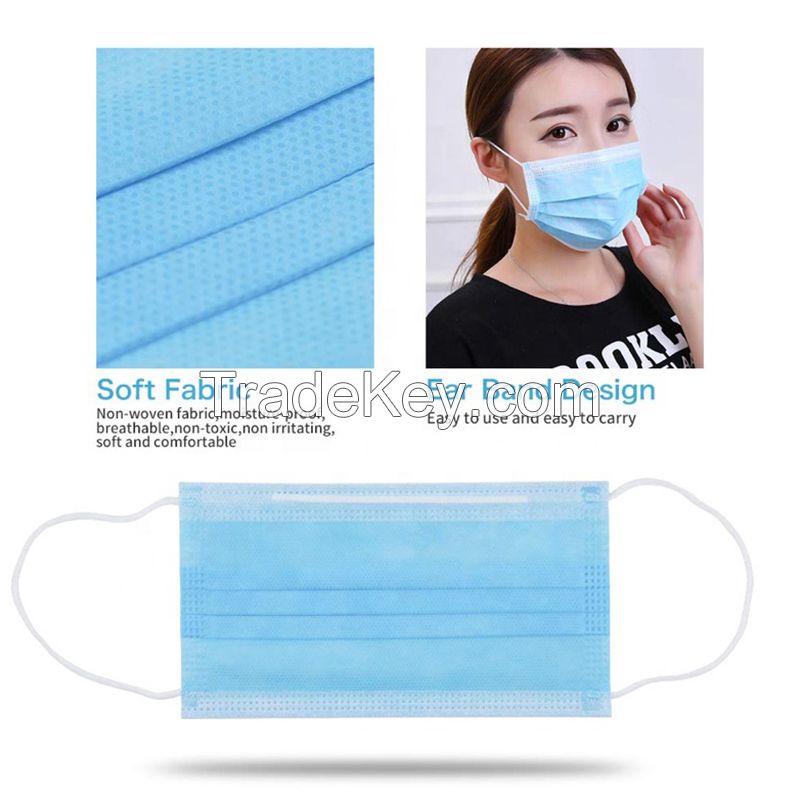 FDA Approved 3 Ply Non Woven Surgical Disposable Face Mask/ Medical Face Mask