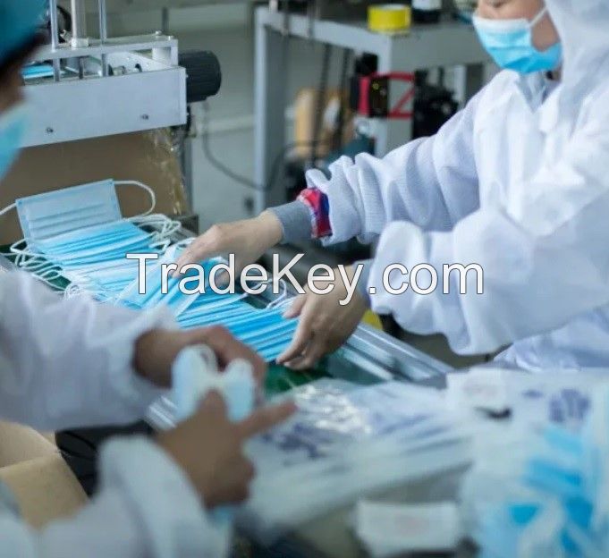 medical surgical mask CE FDA Certification nonwoven 3 ply disposable surgical face mask manufacturer