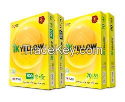 IK Yellow A4 Copy Paper 80gsm, 75gsm, 70gsm