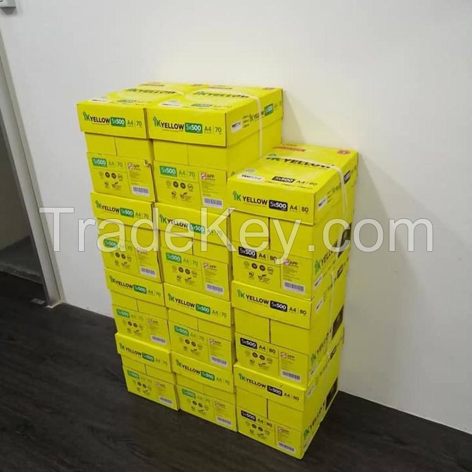 IK Yellow A4 Copy Paper 80gsm, 75gsm, 70gsm