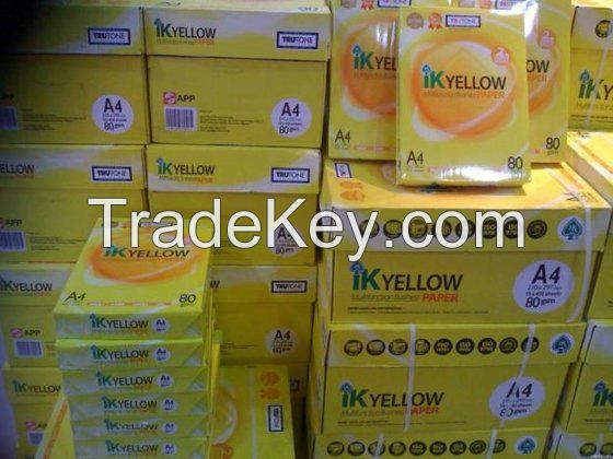 IK Yellow, Chamex, Xerox,Paper One, A4 Copy Paper 80gsm, 75gsm, 70gsm