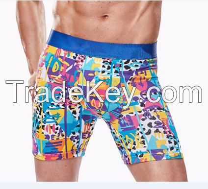 Men's full print long surf underwear