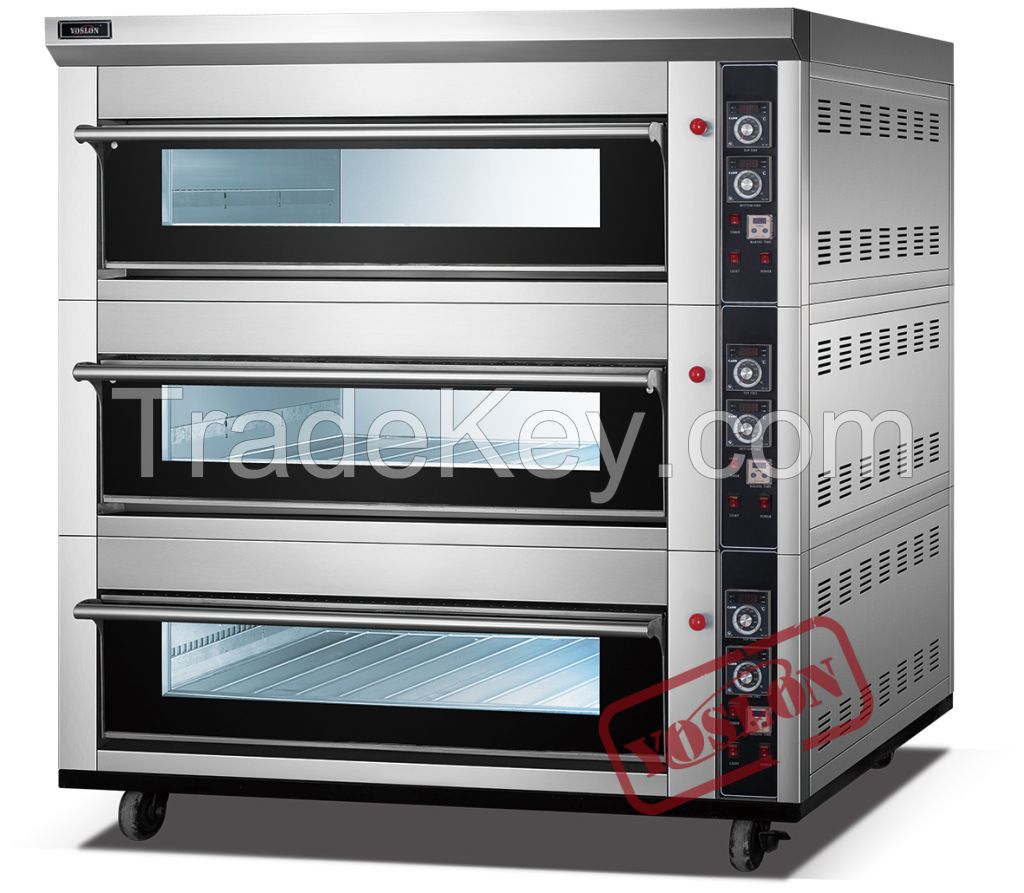 High temperature double deck oven/rotating deck ovens for sale