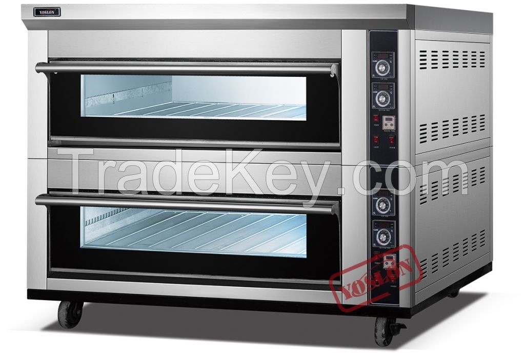 High temperature double deck oven/rotating deck ovens for sale