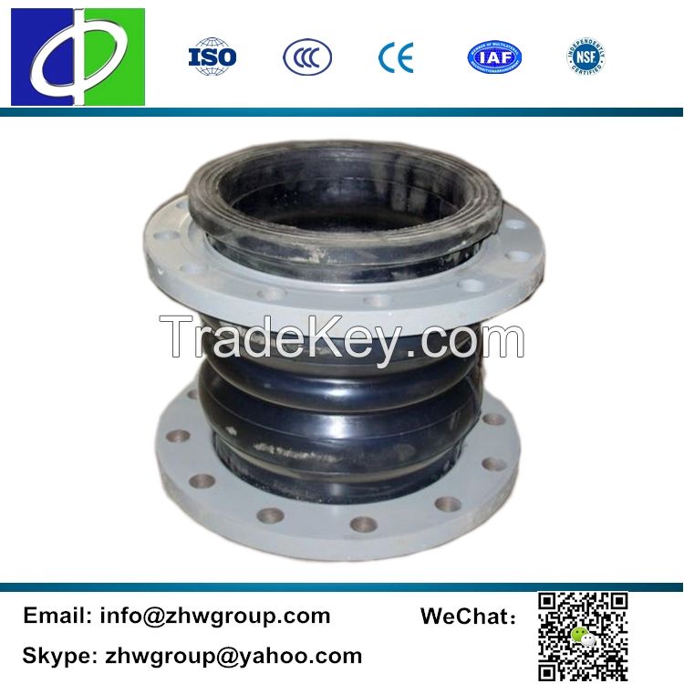 MX601 DN32 molded threaded union flexible rubber expansion joints