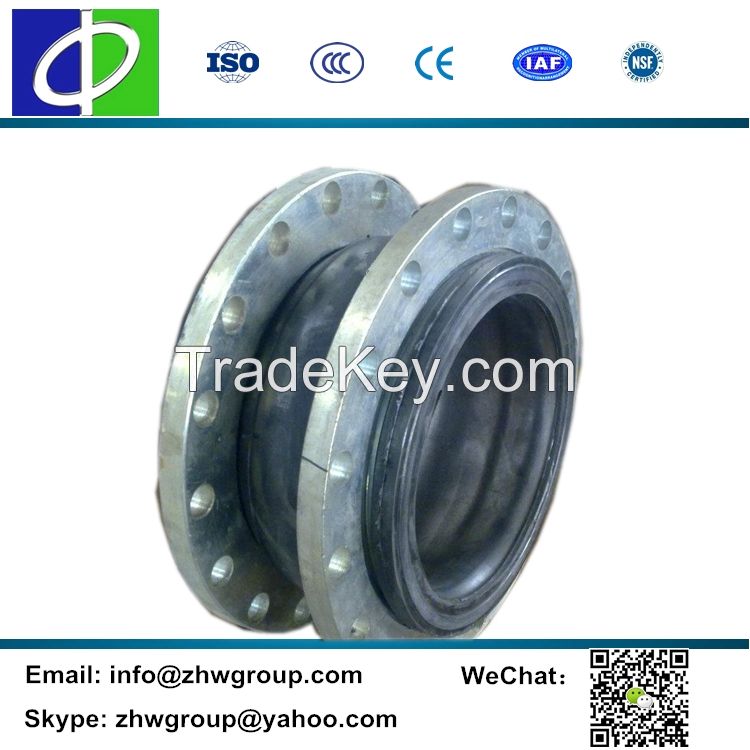 MX601 DN80 high temperature rubber and stainless steel expansion joint