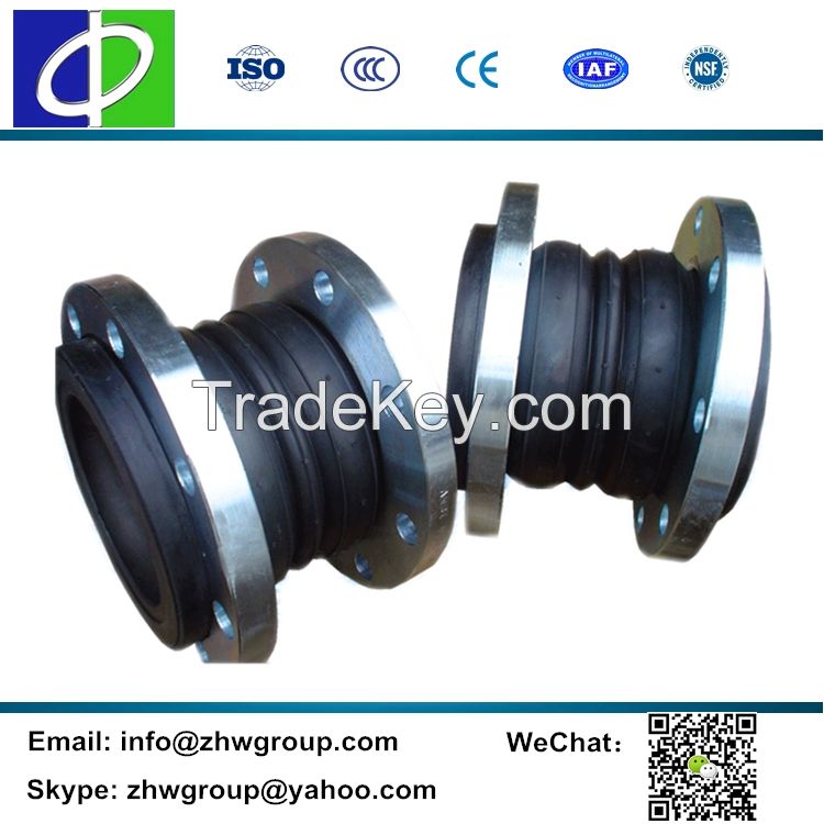 MX601 DN250 flexible rubber connector flanged expansion pipe fittings