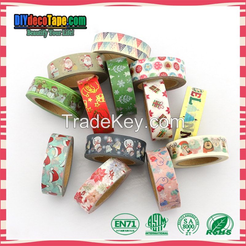 Washi Tape Set for Christmas Gift Wrapping