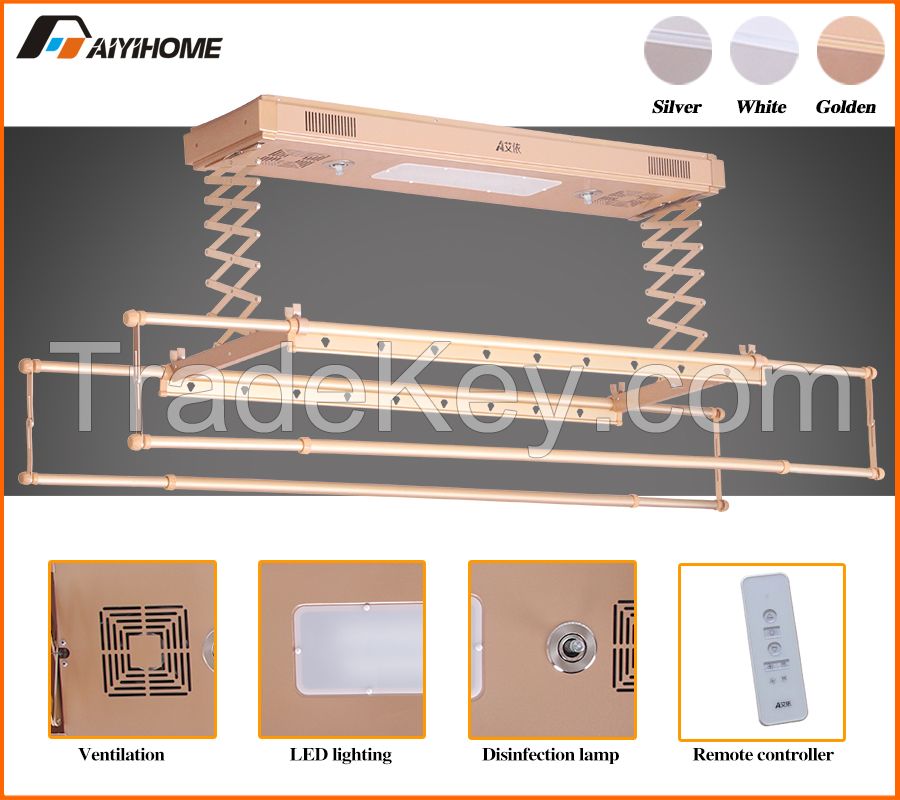 Electric intelligent clothes drying rack