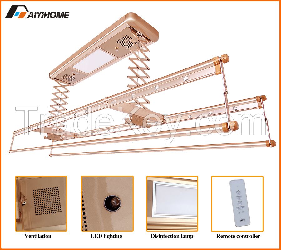 Electric intelligent clothes drying rack