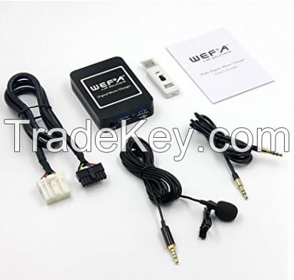 WEFA Digital Music CD Changer Bluetooth Car Adapter Hands Fress Call Adapter For Mazda /Honda / Toyota / Audi / V.W/Subaru/Clarion Suzuki/Nisson/Peugeot