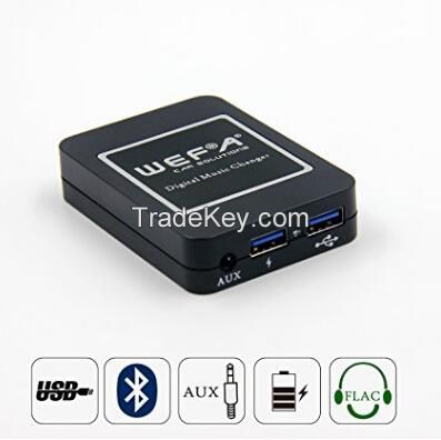 WEFA Digital Music CD Changer Bluetooth Car Adapter Hands Fress Call Adapter For Mazda /Honda / Toyota / Audi / V.W/Subaru/Clarion Suzuki/Nisson/Peugeot