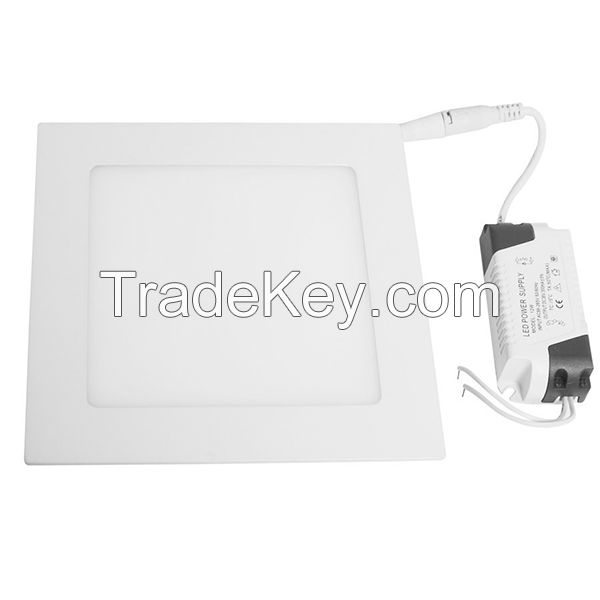 12W square recessed isolated led panel light