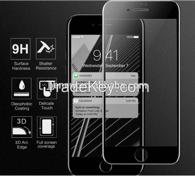 Quality Assurance 3D Full Cover Glass Screen Protector for iPhone 7