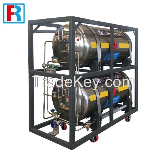 Cryogenic liquid gas cylinder