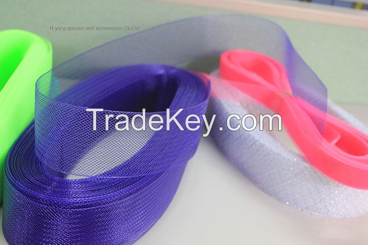 Soft flat pettiecoat poly horse hair braid crinoline