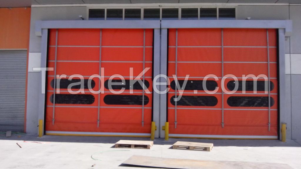 Wind Resistence Soft Curtain Stacking Door Std-002