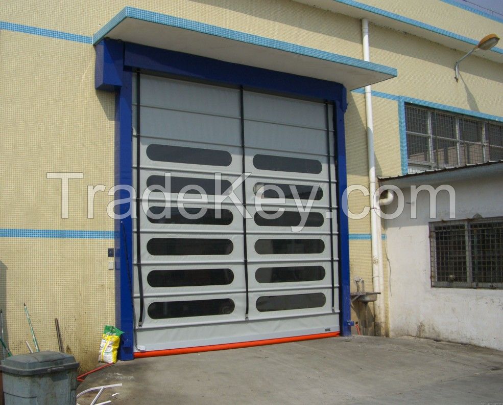 Wind Resistence Soft Curtain Stacking Door Std-006