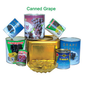 canned grapes