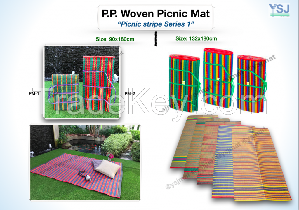 PP woven Foldable Picnic mat - (135x180cm)