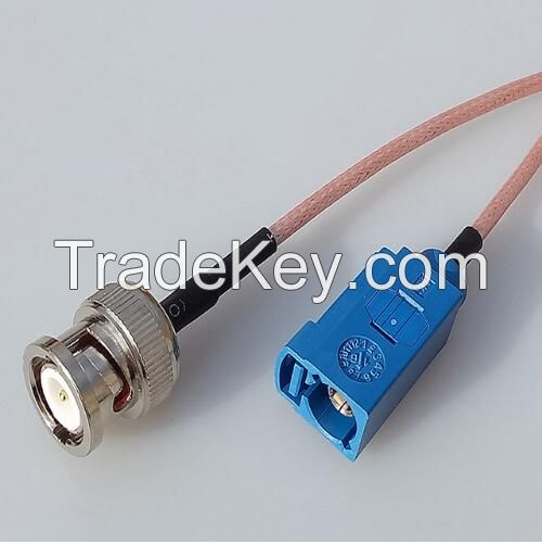 Coaxial RF Cable &amp; adapter BNC Male Plug Switch FAKRA C female connector pigtail cable RG316 Wholesale cable 15CM