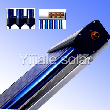 Solar Collector with copper heat pipe