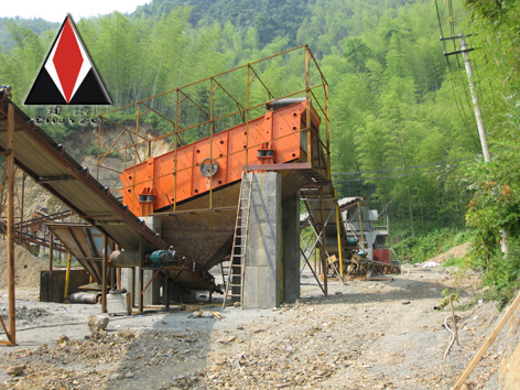 Vibrating screen for mining use