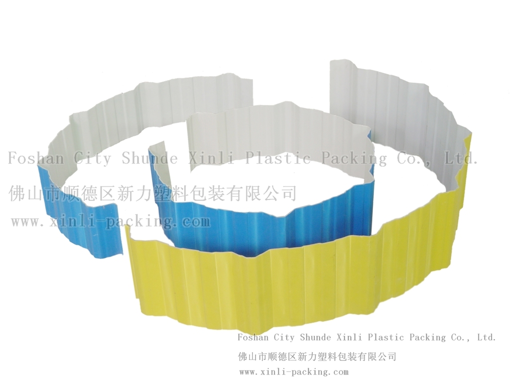 UPVC plastic tri-ply roof tiles(underside&top in different color)