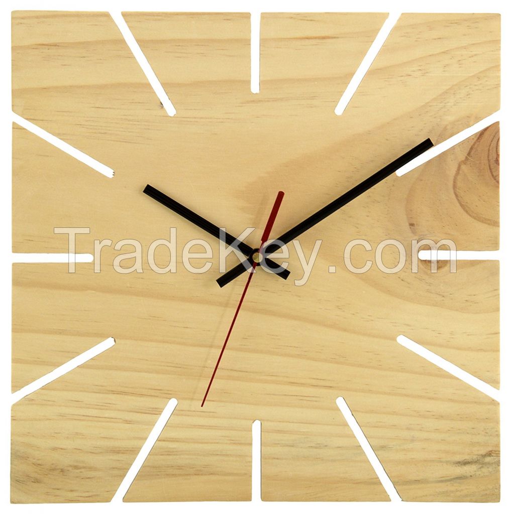 Craftel Pine wood wall clock 