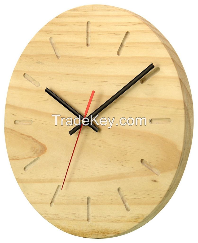 Craftel Pine wood wall clock 