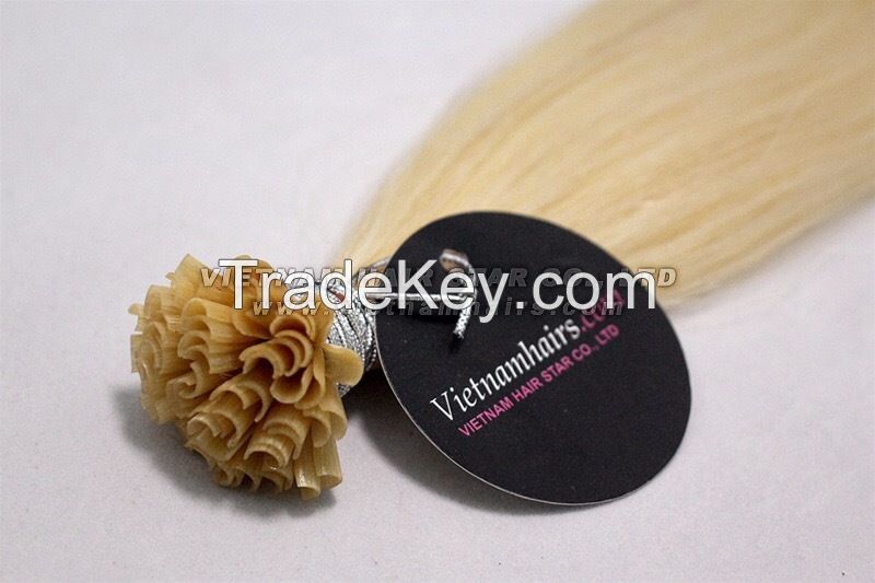 Pre-bonded Keratin Hair Extensions (Stick/I-tip, Nail/U-tip, V-tip, Flat/F-tip)