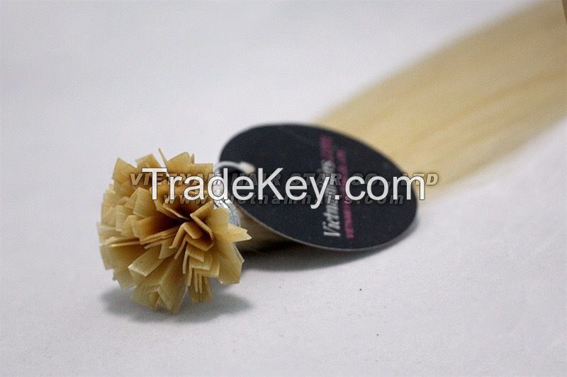 Pre-bonded Keratin Hair Extensions (Stick/I-tip, Nail/U-tip, V-tip, Flat/F-tip)