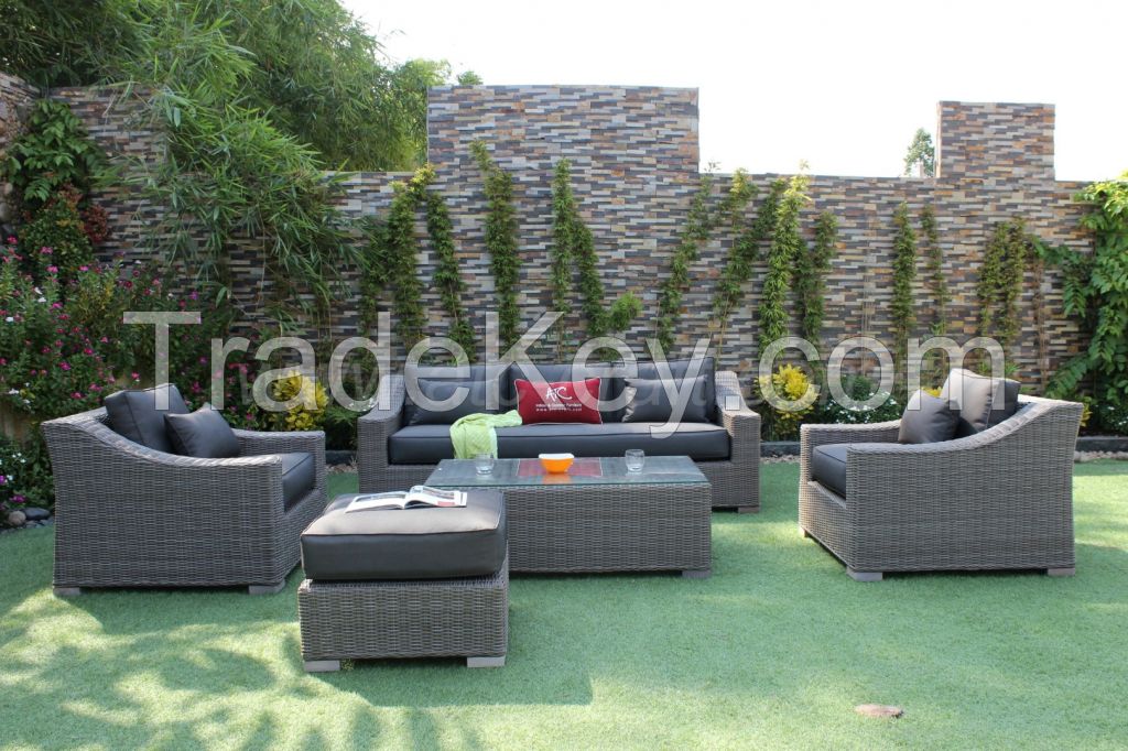 Poly rattan Round Sofa Sets