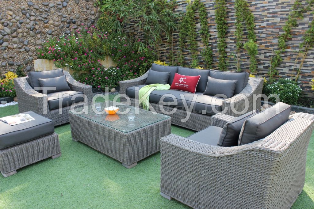 Poly rattan Round Sofa Sets